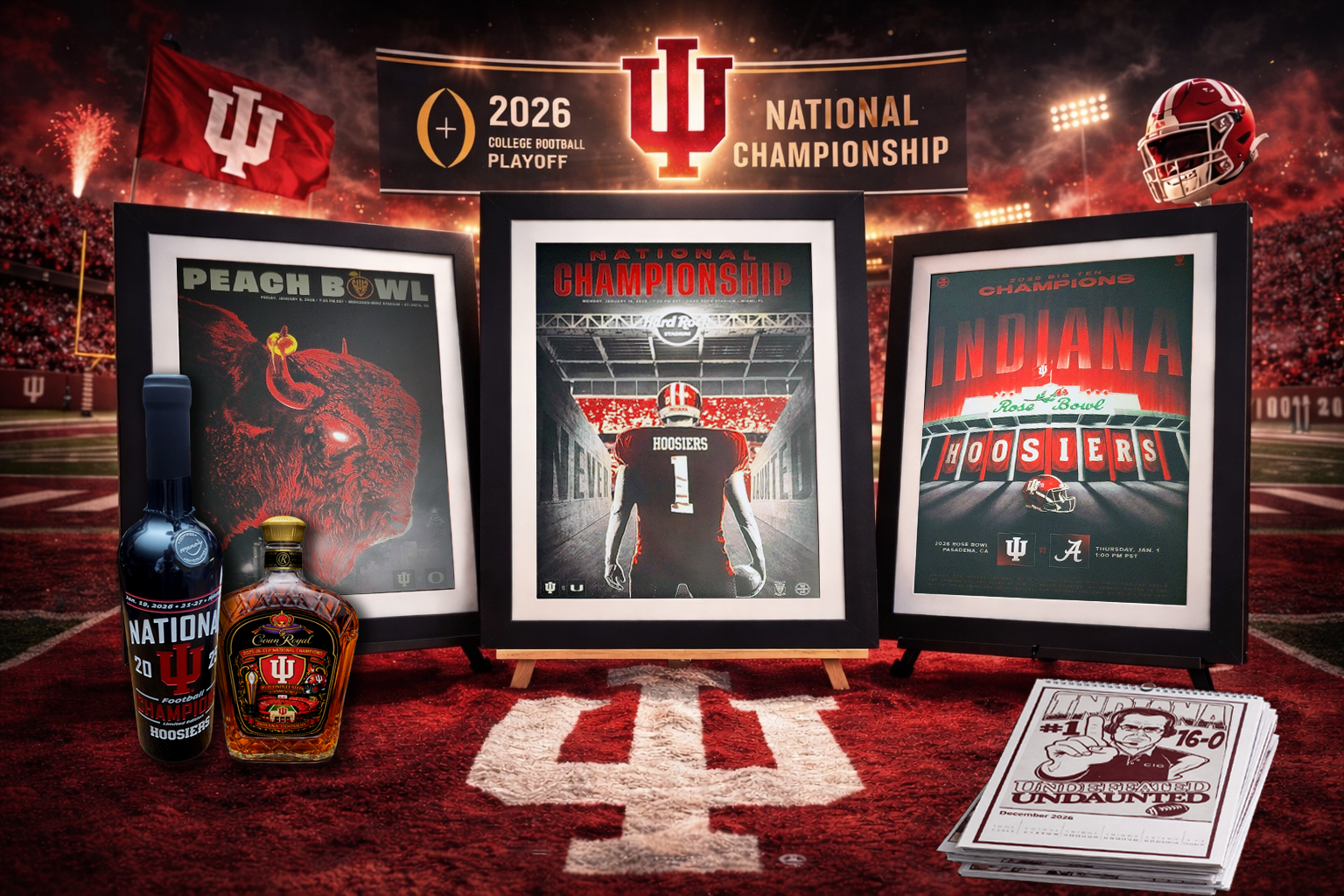 IU Football Championship Celebration Basket